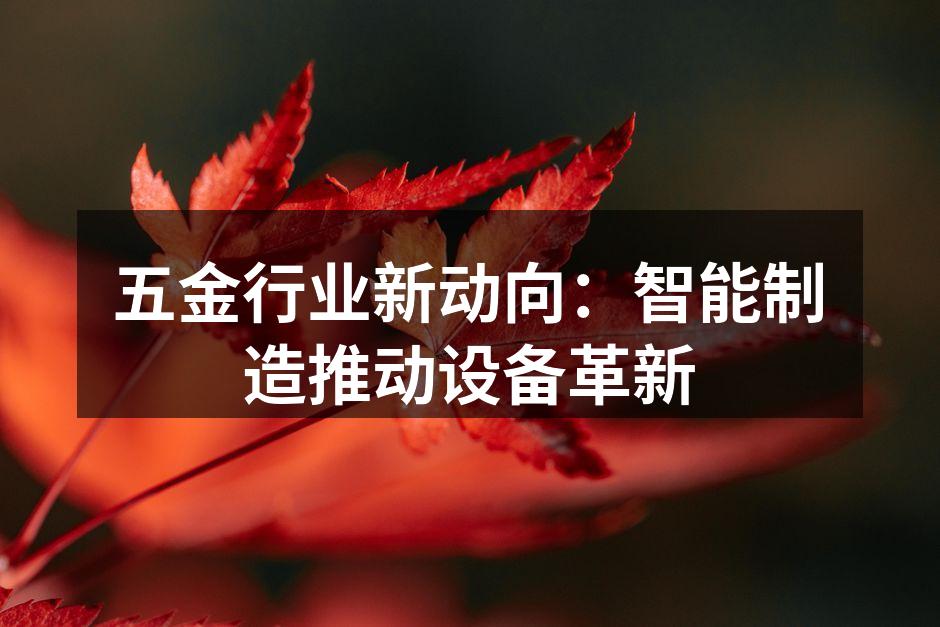 智能制造设备的展示